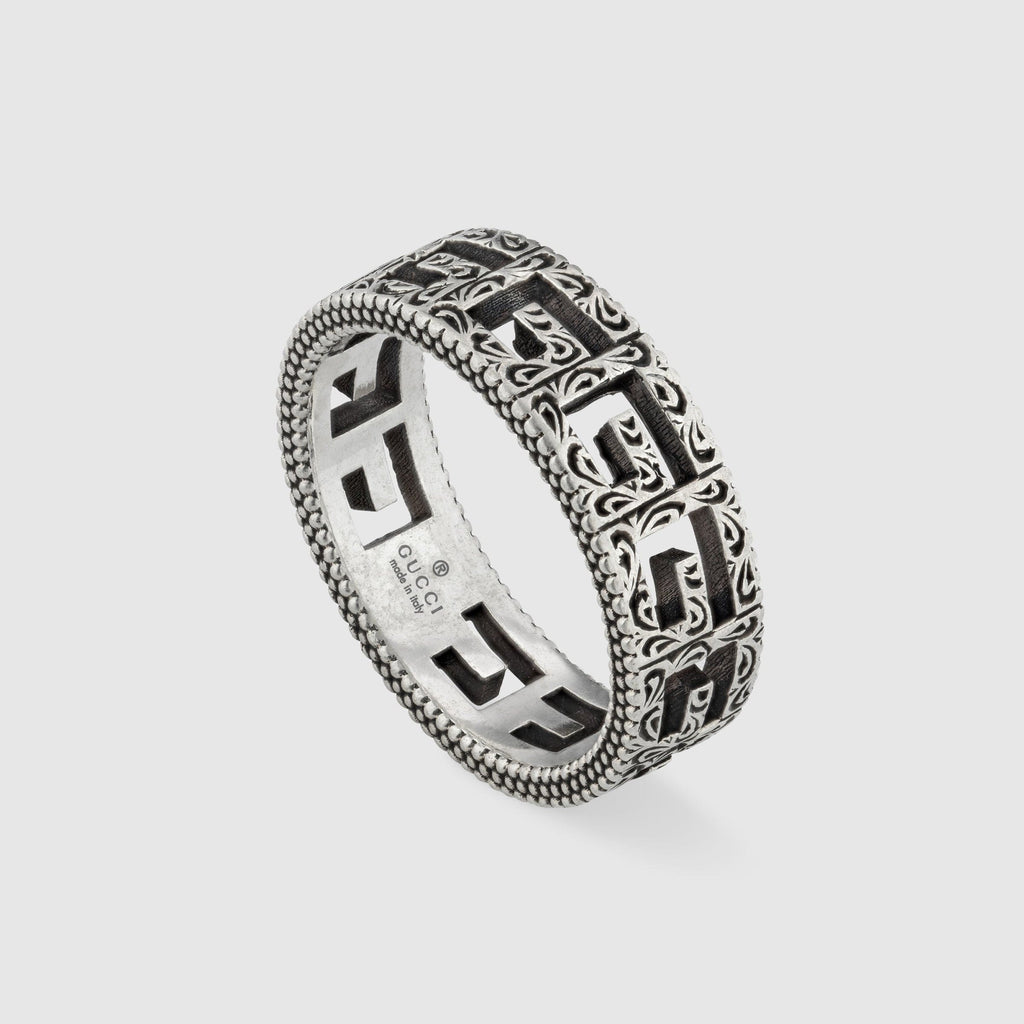 Double Gucci Square Gucci 5mm Ring