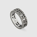 Double Gucci Square Gucci 5mm Ring