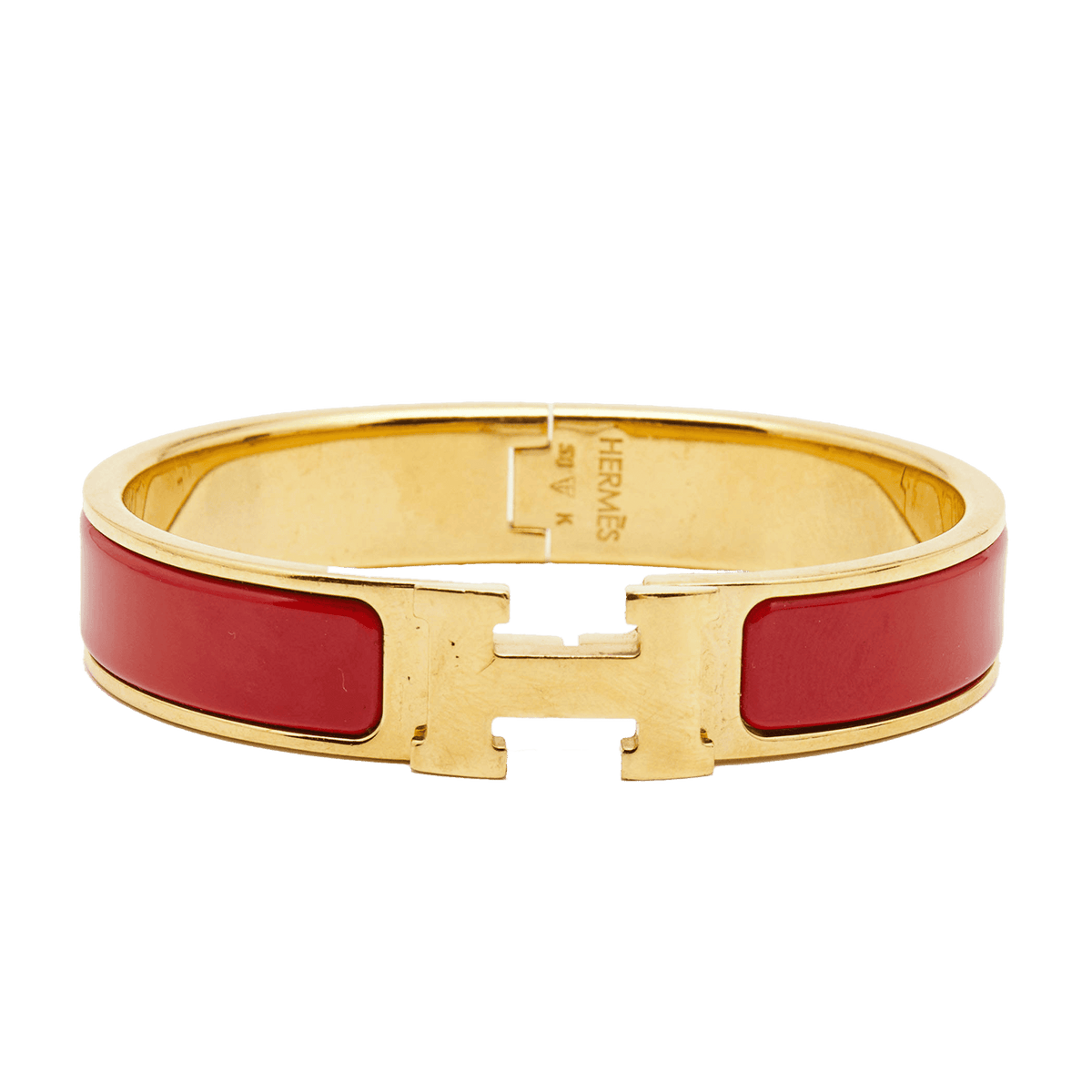 18K Clic Hermes Red Bracelet