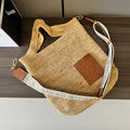 LOEWE 25S SLIT TOTE BAG 30 IN NATURAL CANVAS SHOULDER STRAP