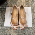DIOR 25S LOVELY‑D BALLET FLAT 45MM IN NUDE SATIN